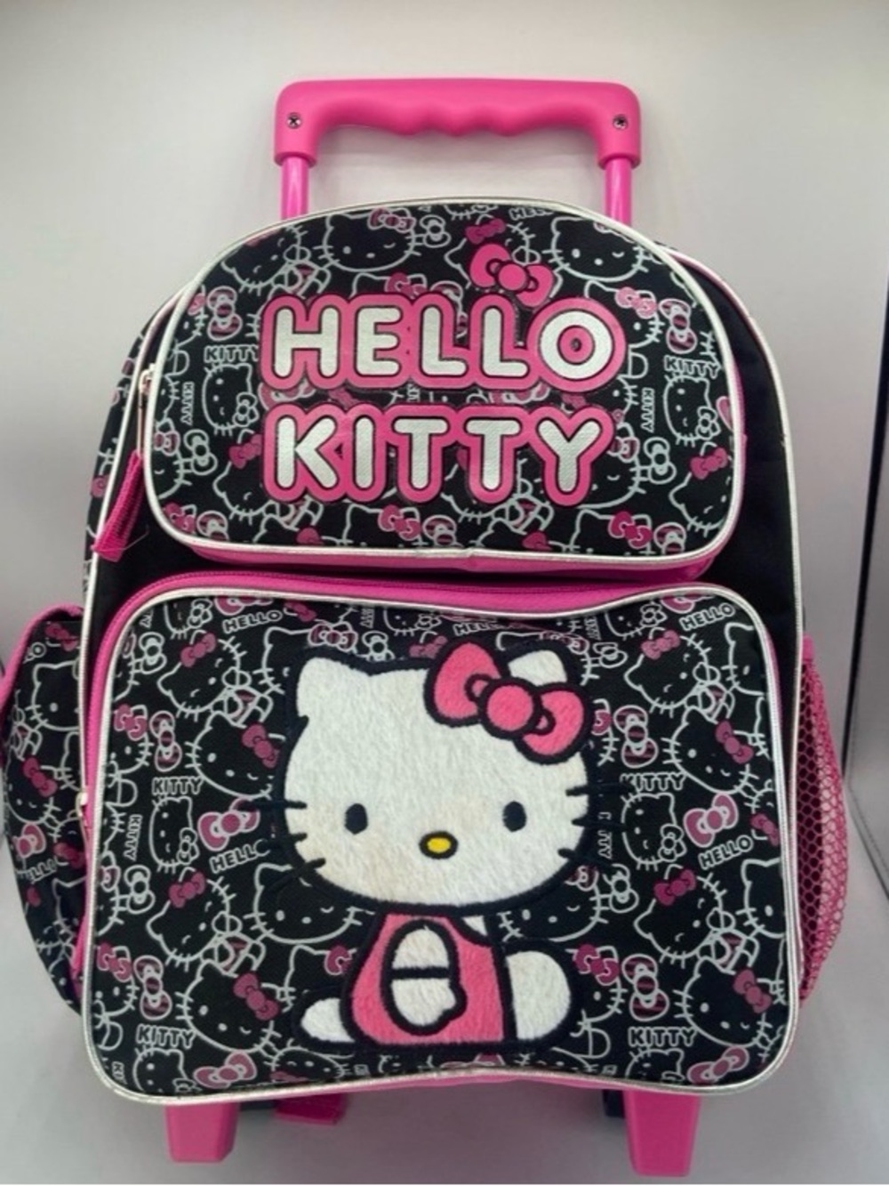 Hello Kitty Small Rolling Backpack, Black/Pink 12”H x 10”W x 5”D NEW